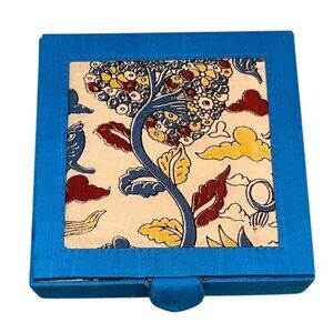 Handmade Ghicha Silk Kalamkari Jewelry Box